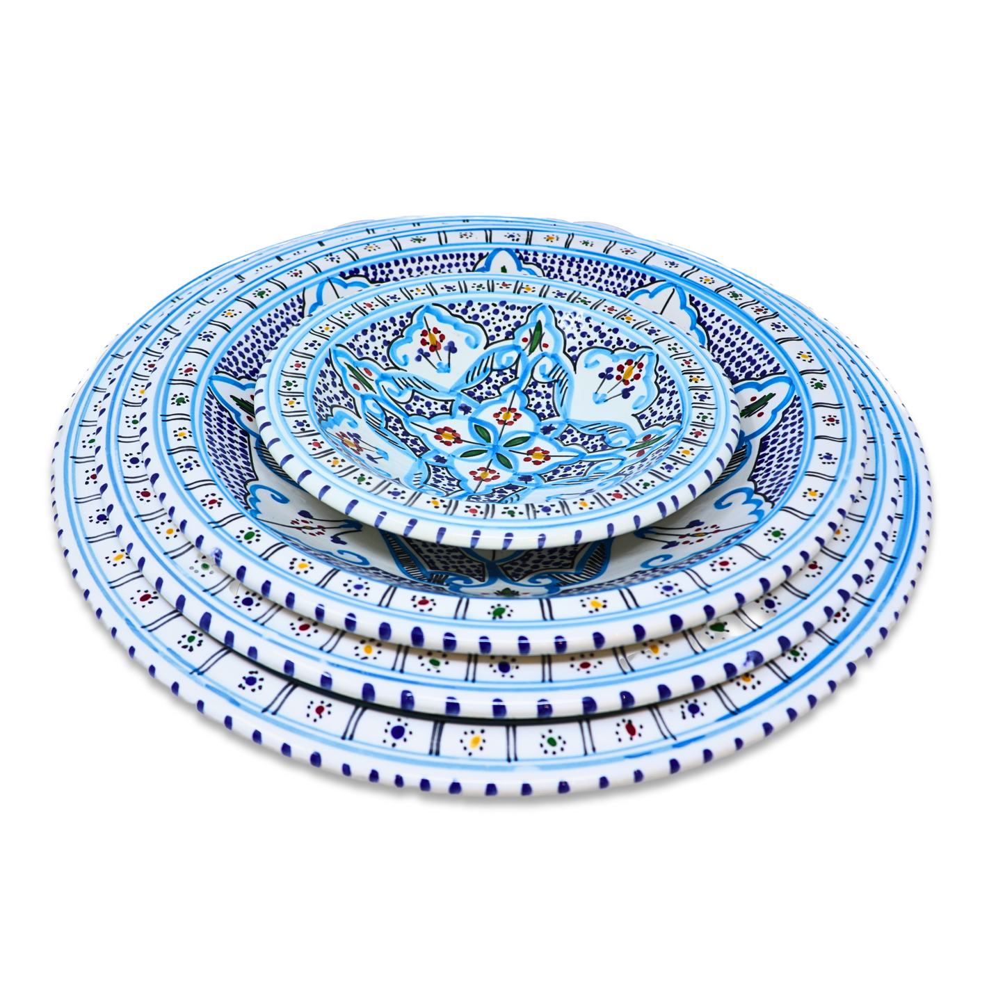 Handmade Ceramic Cone-shaped Platter, 42 cm