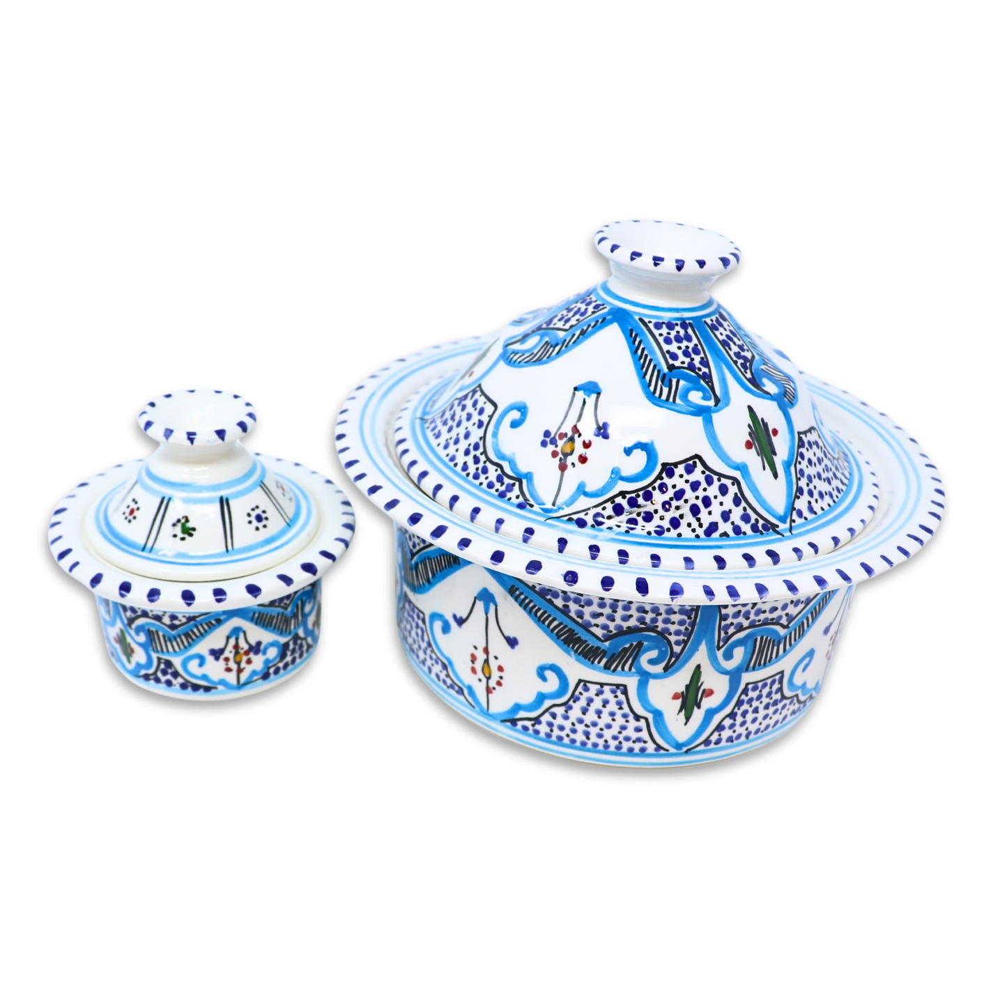 Handmade Ceramic Pot with Lid, 20 cm