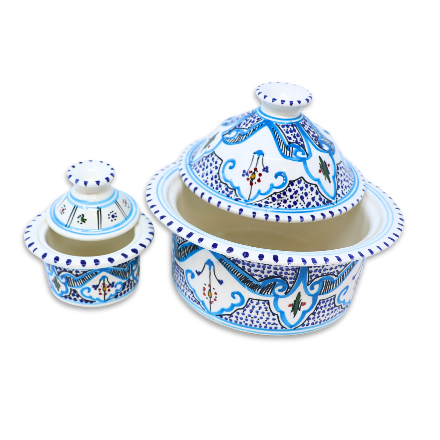 Handmade Ceramic Pot with Lid, 20 cm