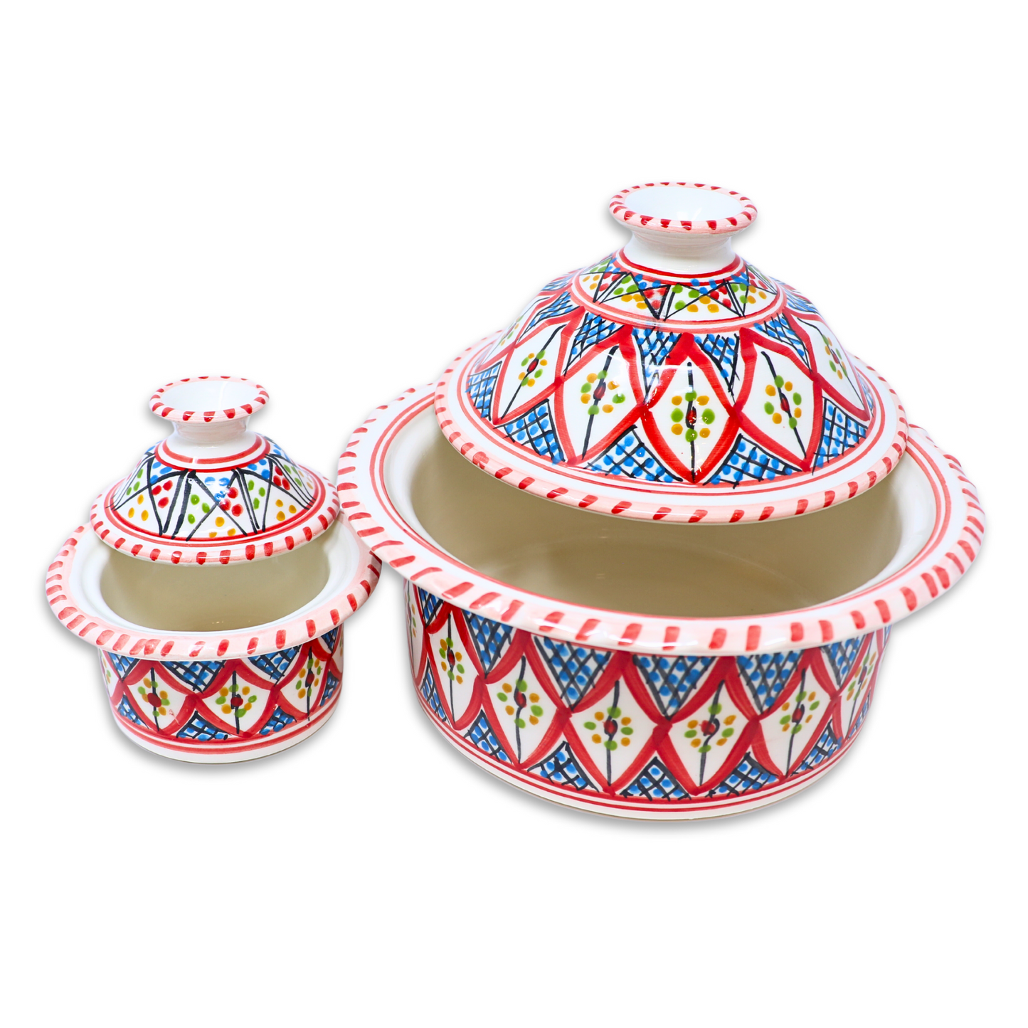 Handmade Ceramic Pot with Lid, 20 cm