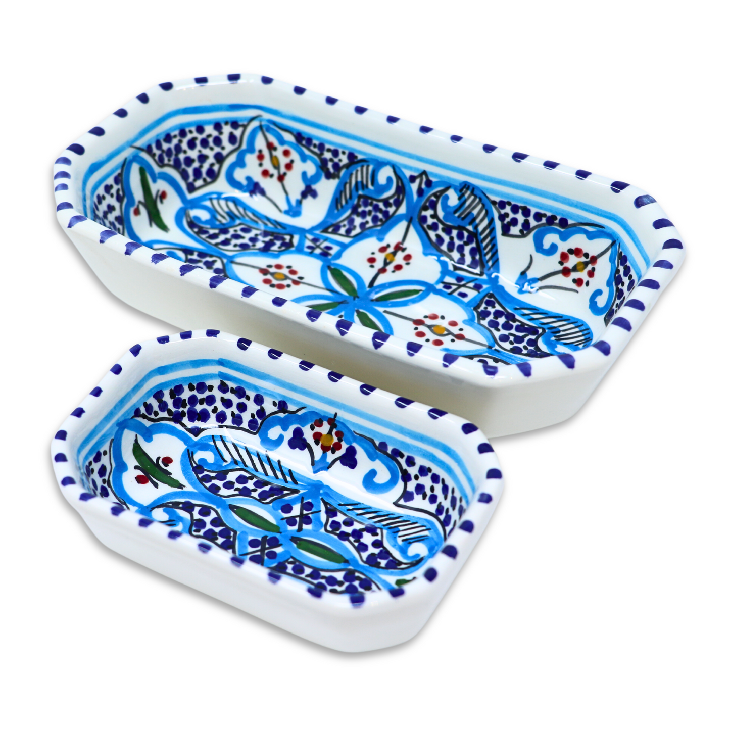 Handmade Ceramic Rectangle Platter, 20 cm