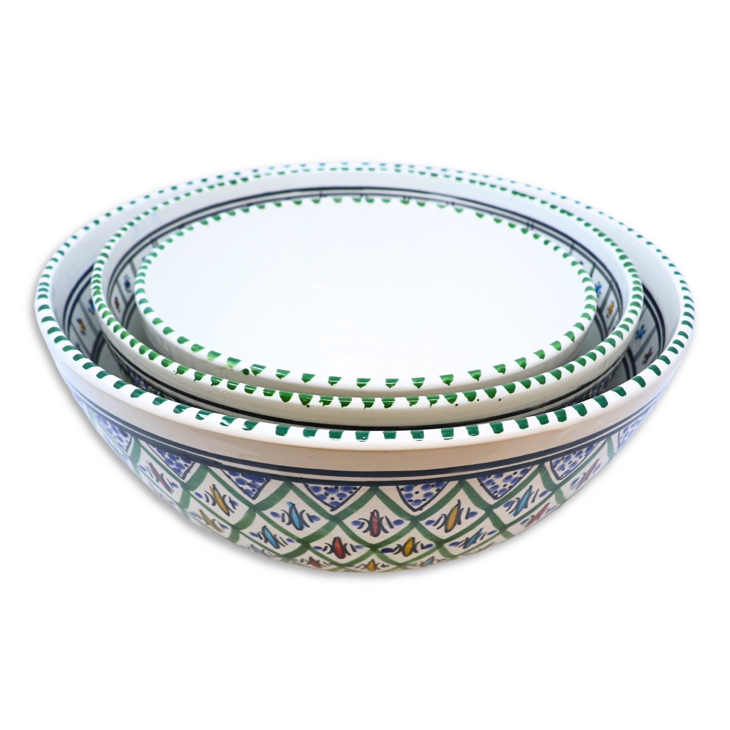 Handmade Ceramic Deep Bowl, 25cm