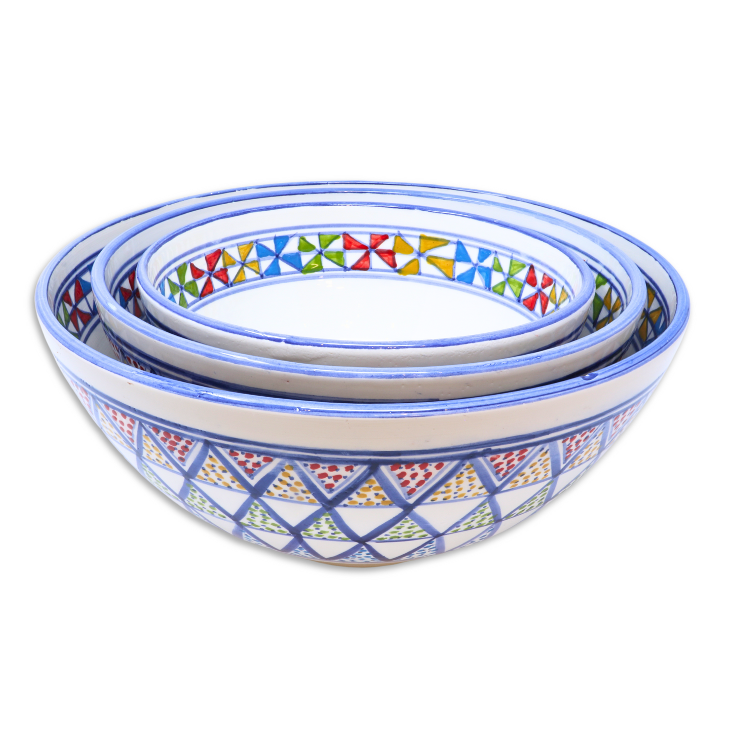 Handmade Ceramic Deep Bowl, 30cm