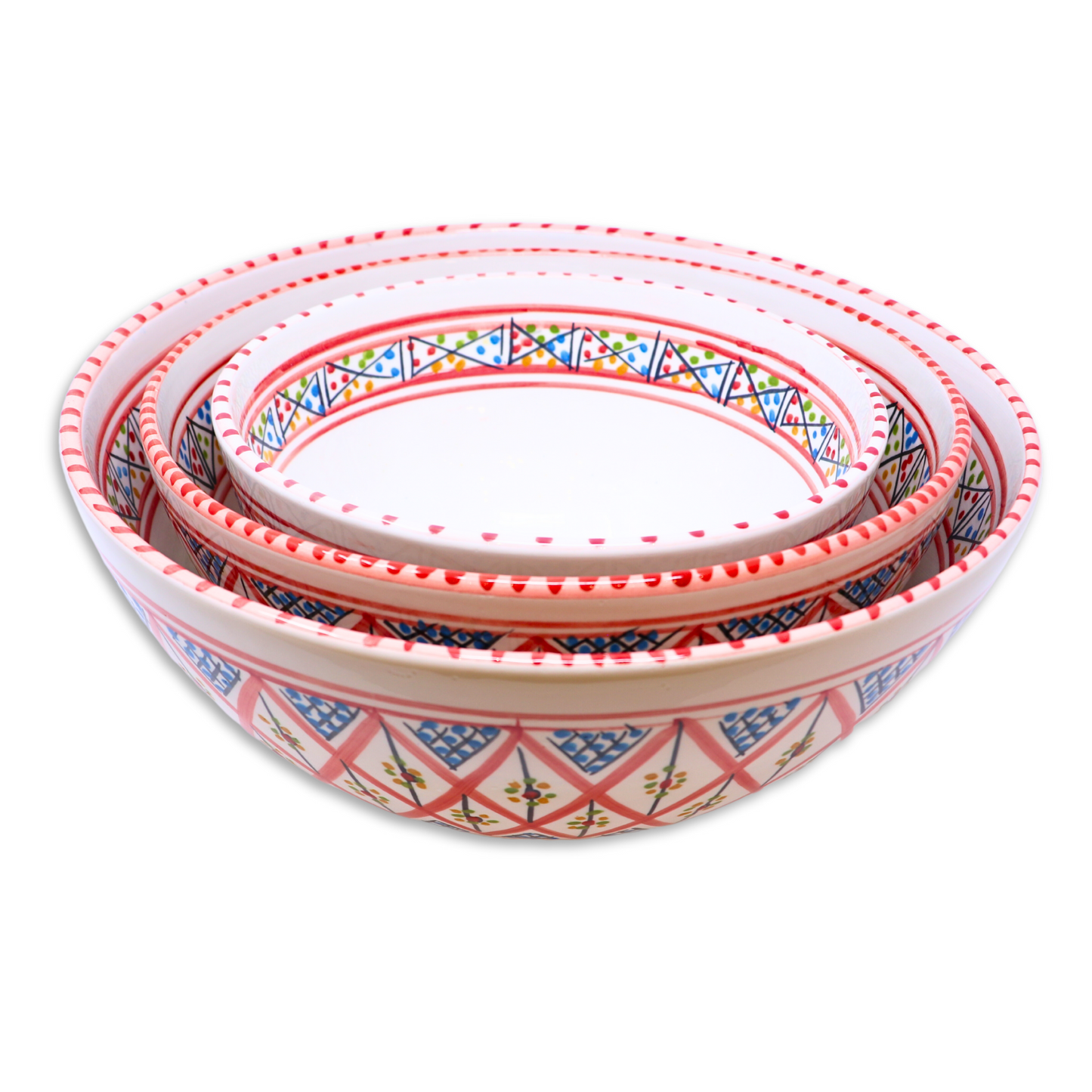 Handmade Ceramic Deep Bowl, 25cm