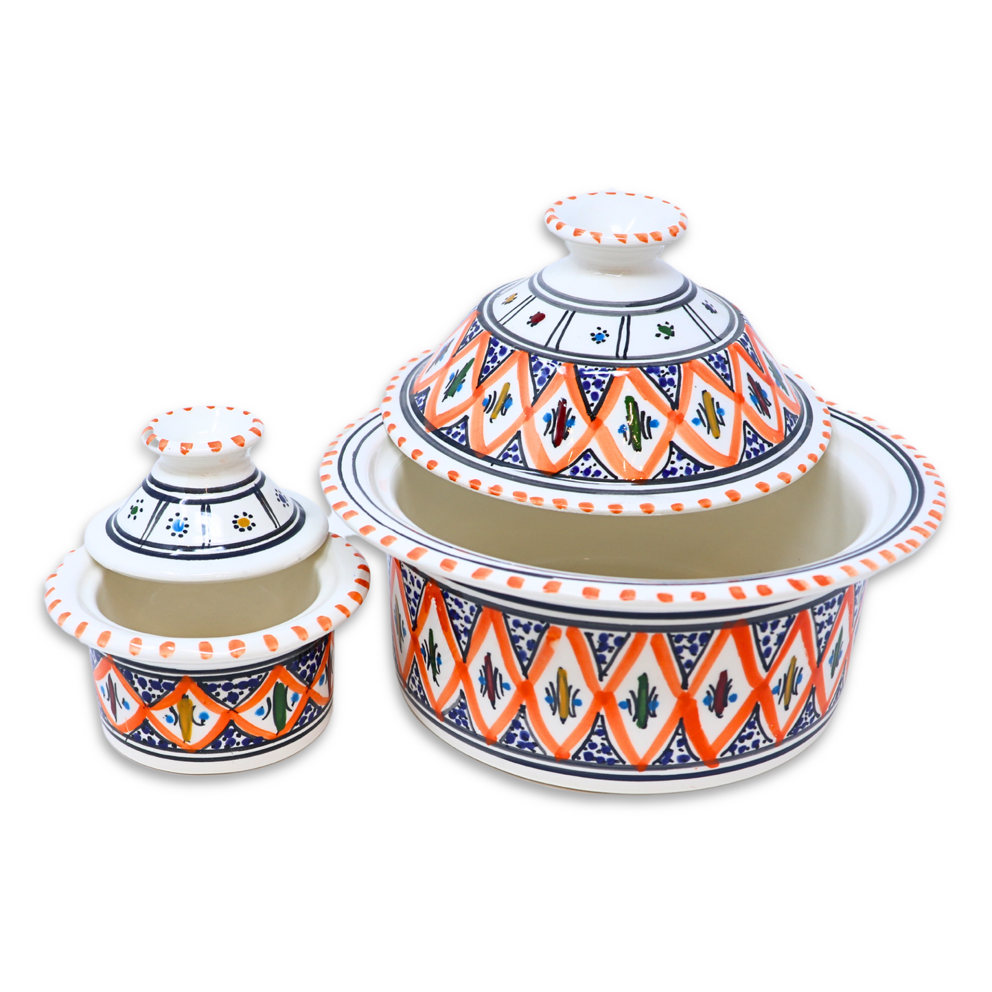 Handmade Ceramic Pot with Lid, 20 cm