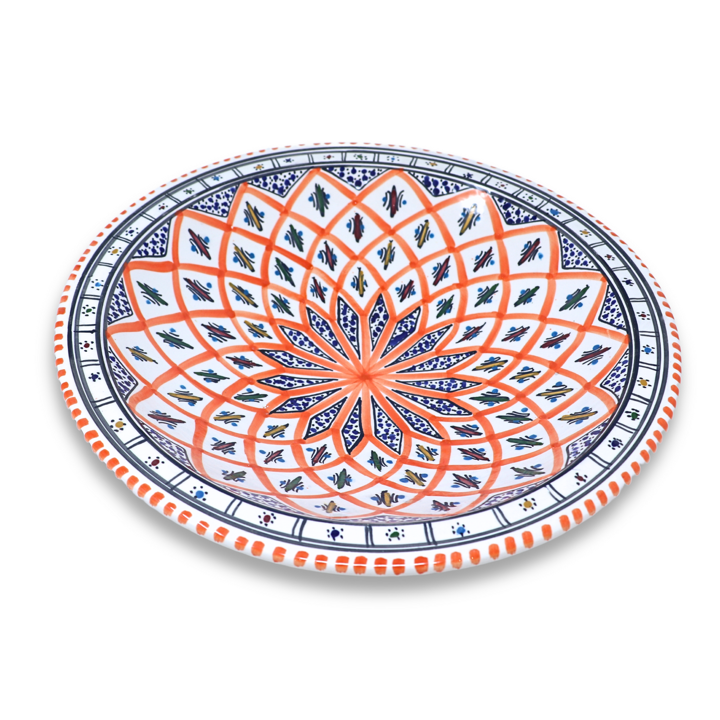 Handmade Ceramic Cone-shaped Platter, 38 cm