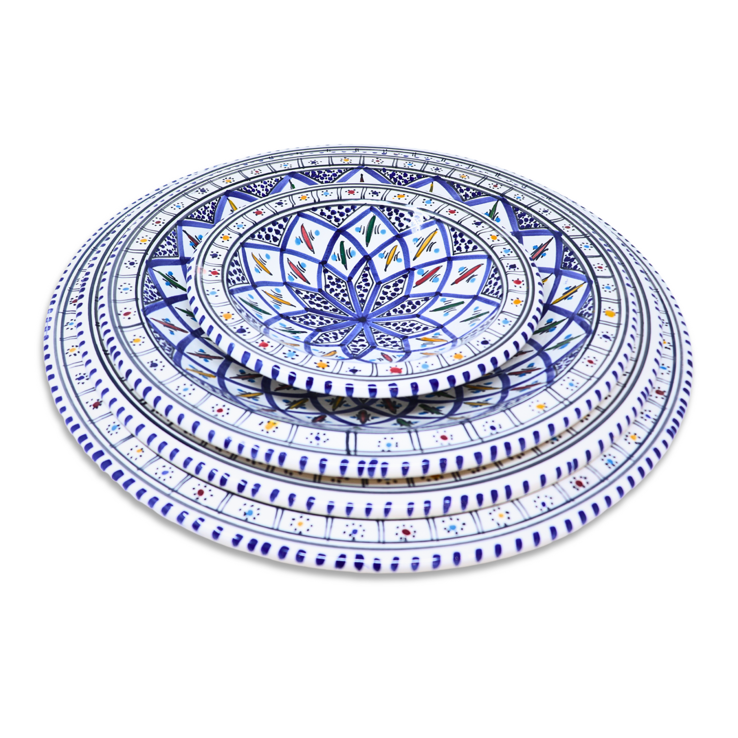 Handmade Ceramic Cone-shaped Platter, 33 cm