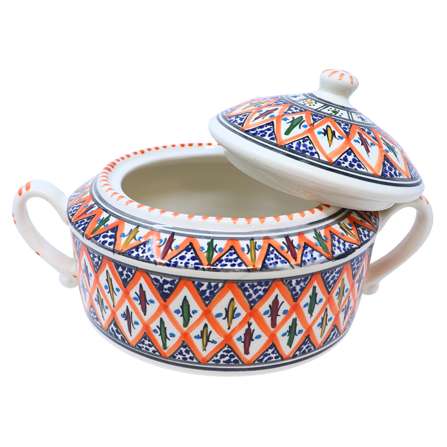 Handmade Ceramic Soup Tureen, 25cm