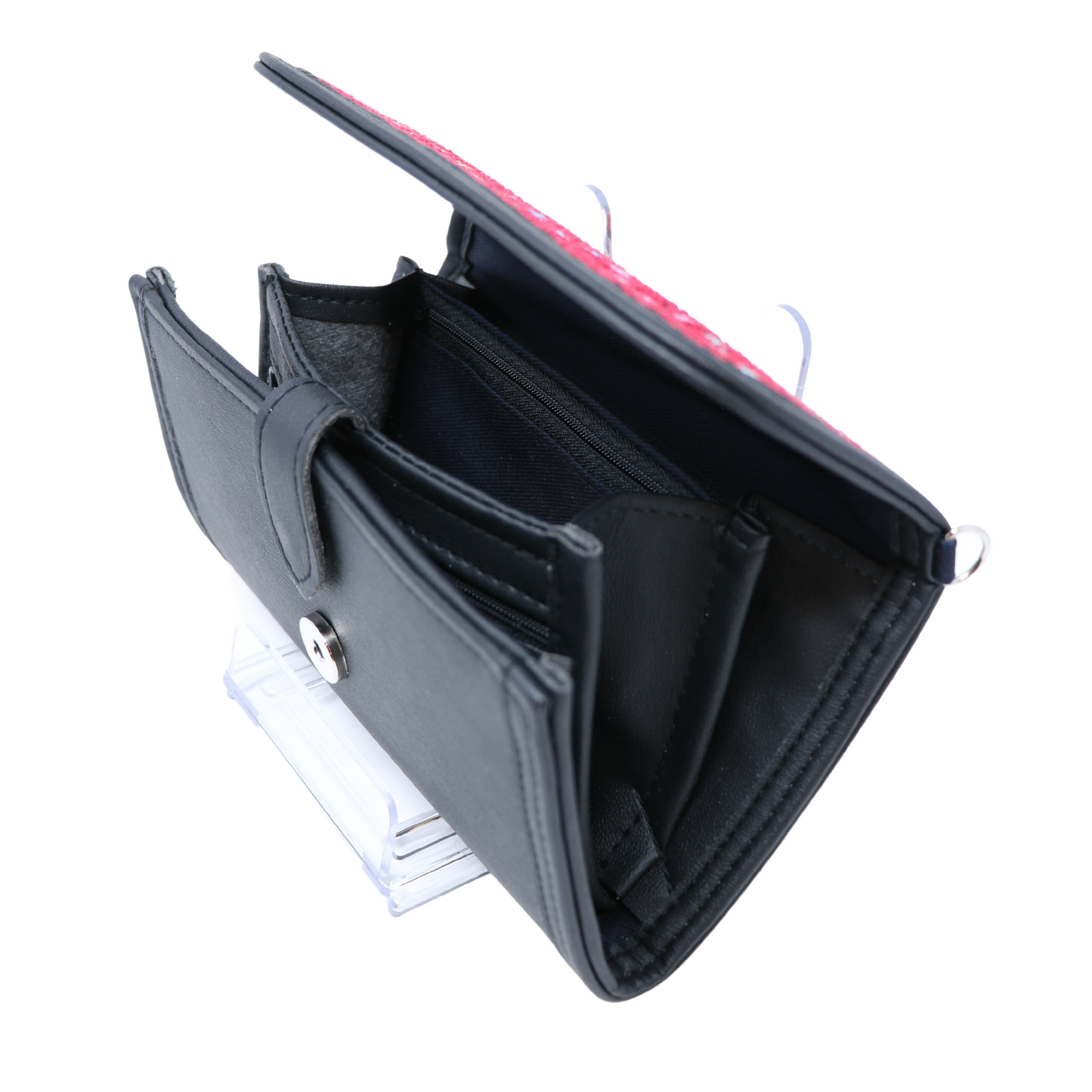Artistry in Stitches: Hand-Embroidered Leather Wallet with Ample Card Holders (20x12 cm)