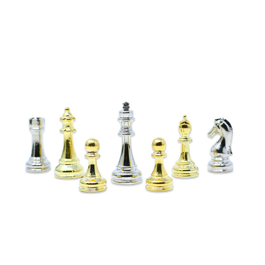 Chess Pieces - Metal - Small/Medium - King Size: 5 cm