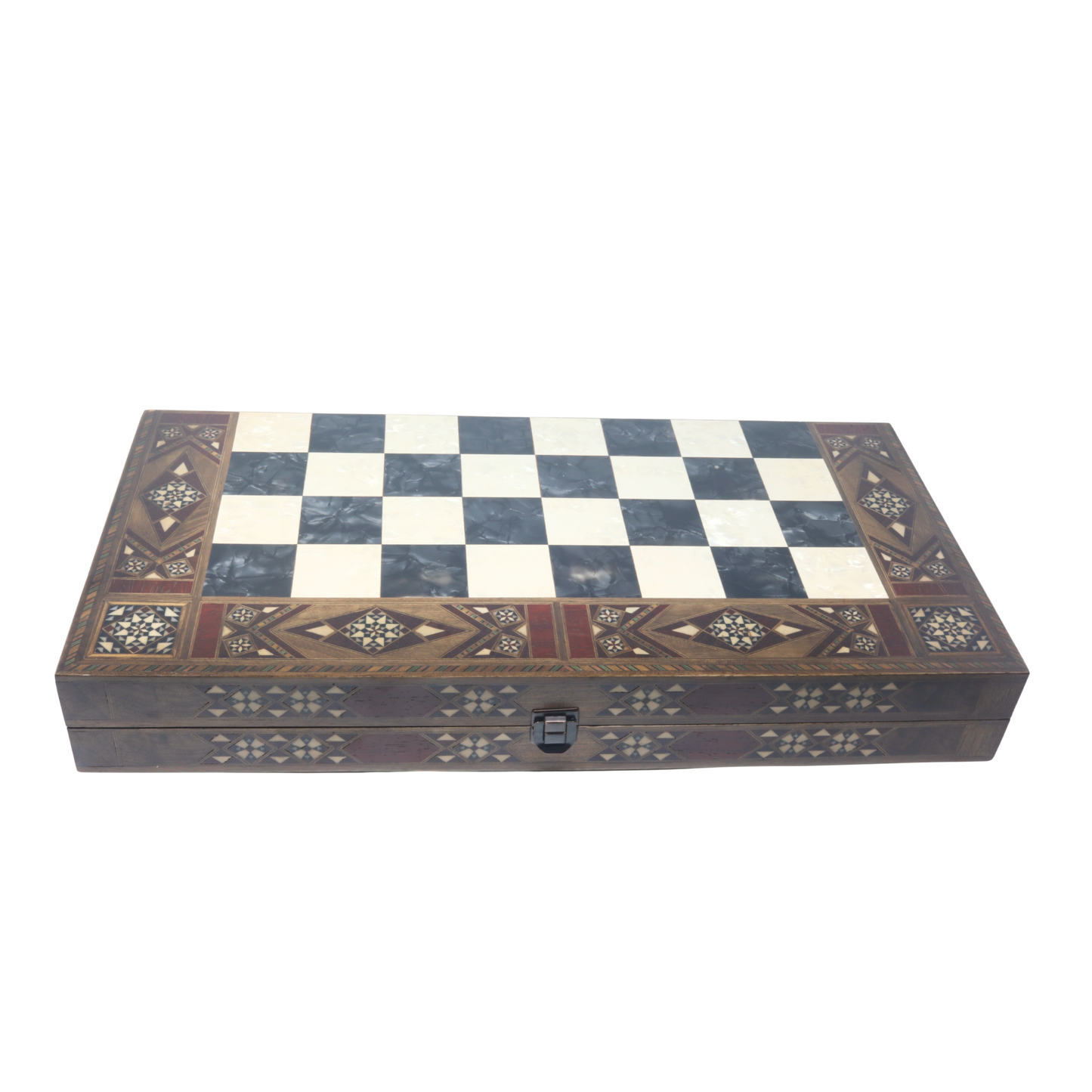 Handmade Wooden Mosaic Backgammon Set - X Large 50 cm