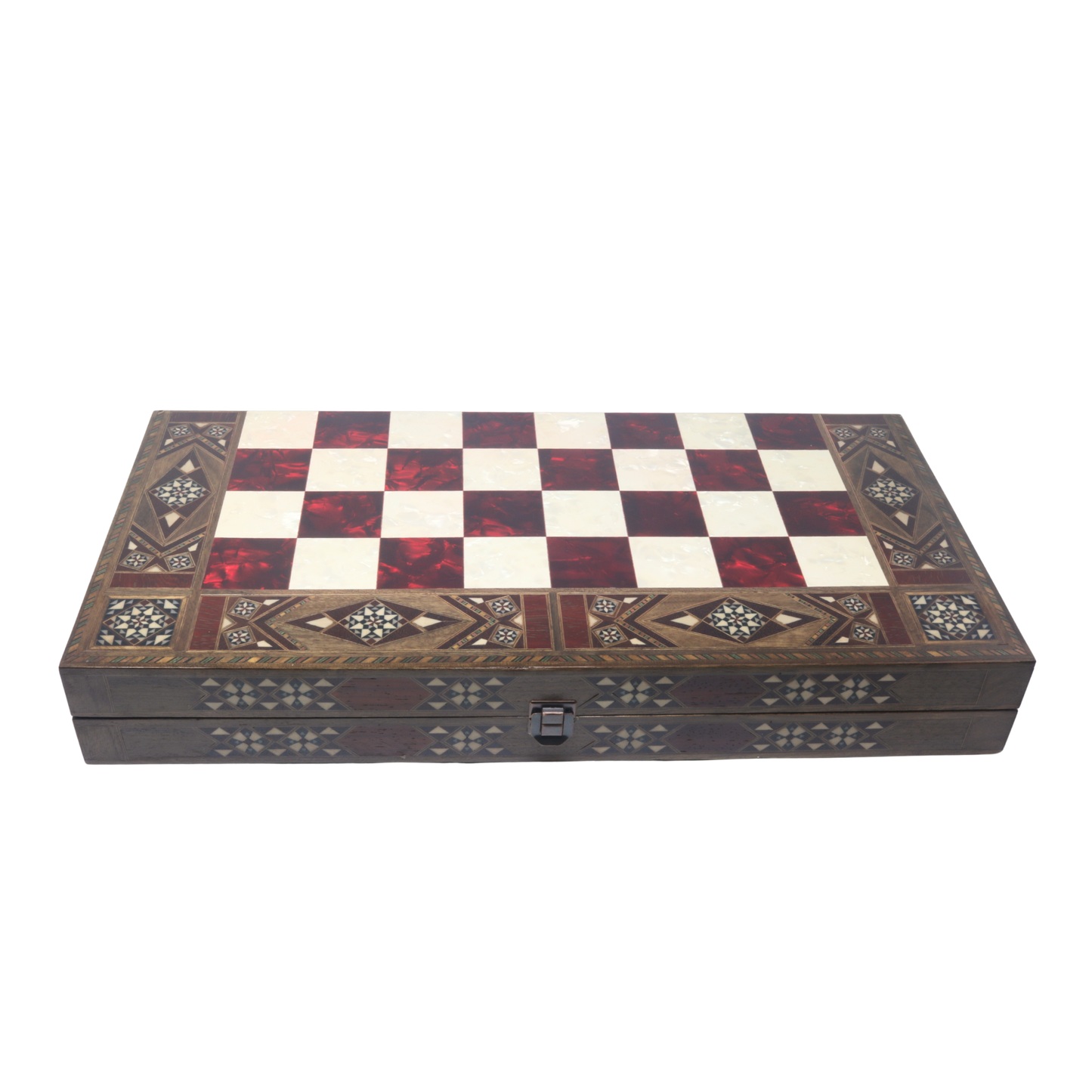Handmade Wooden Mosaic Backgammon Set - X Large 50 cm