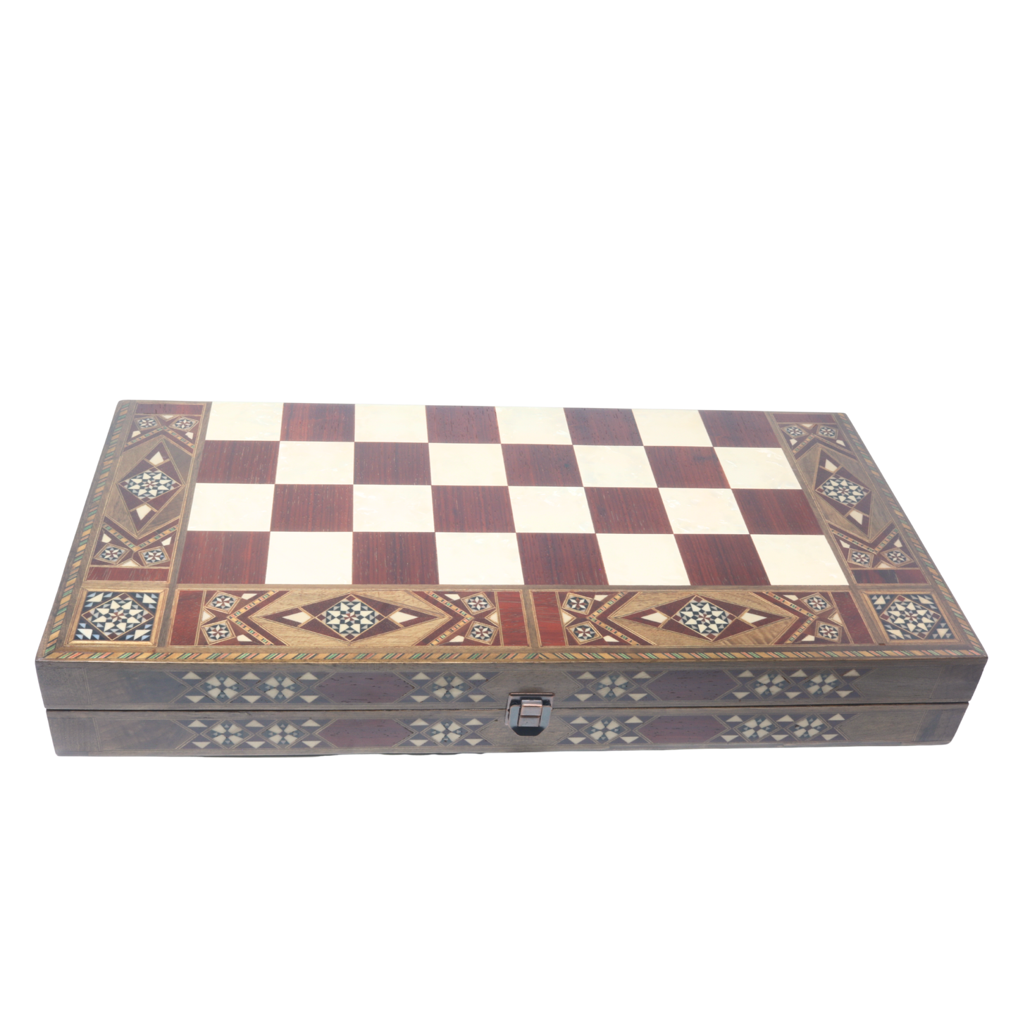 Handmade Wooden Mosaic Backgammon Set - X Large 50 cm