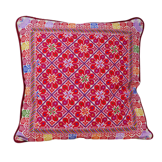 Hand Embroidered Cushion Case 50x50 cm