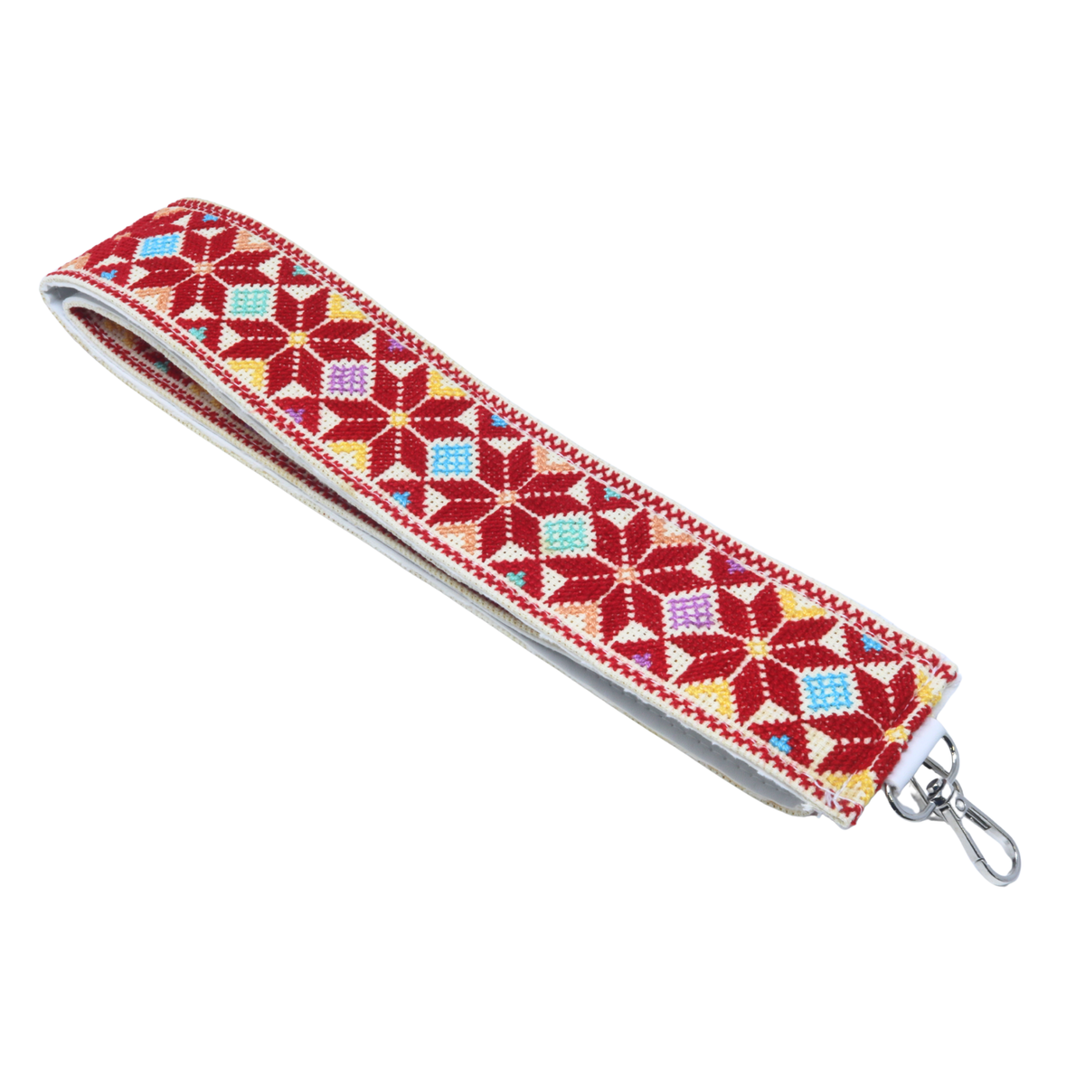 Hand-Cross-Stitch Embroidered Leather Bag Strap Mixed Collection