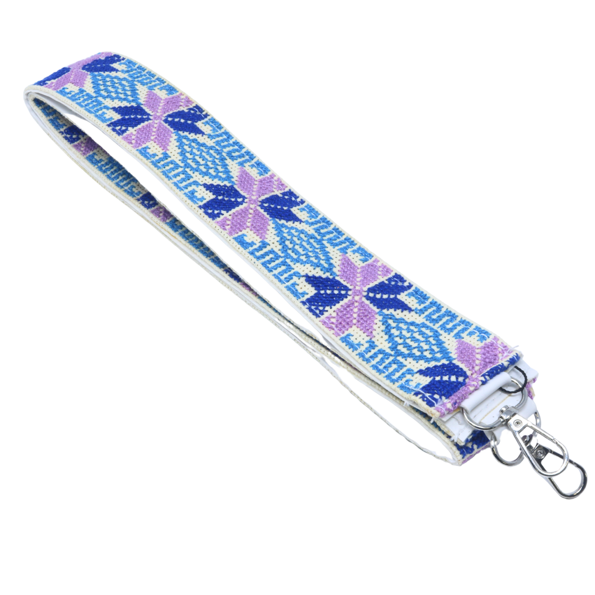 Hand-Cross-Stitch Embroidered Leather Bag Strap Mixed Collection