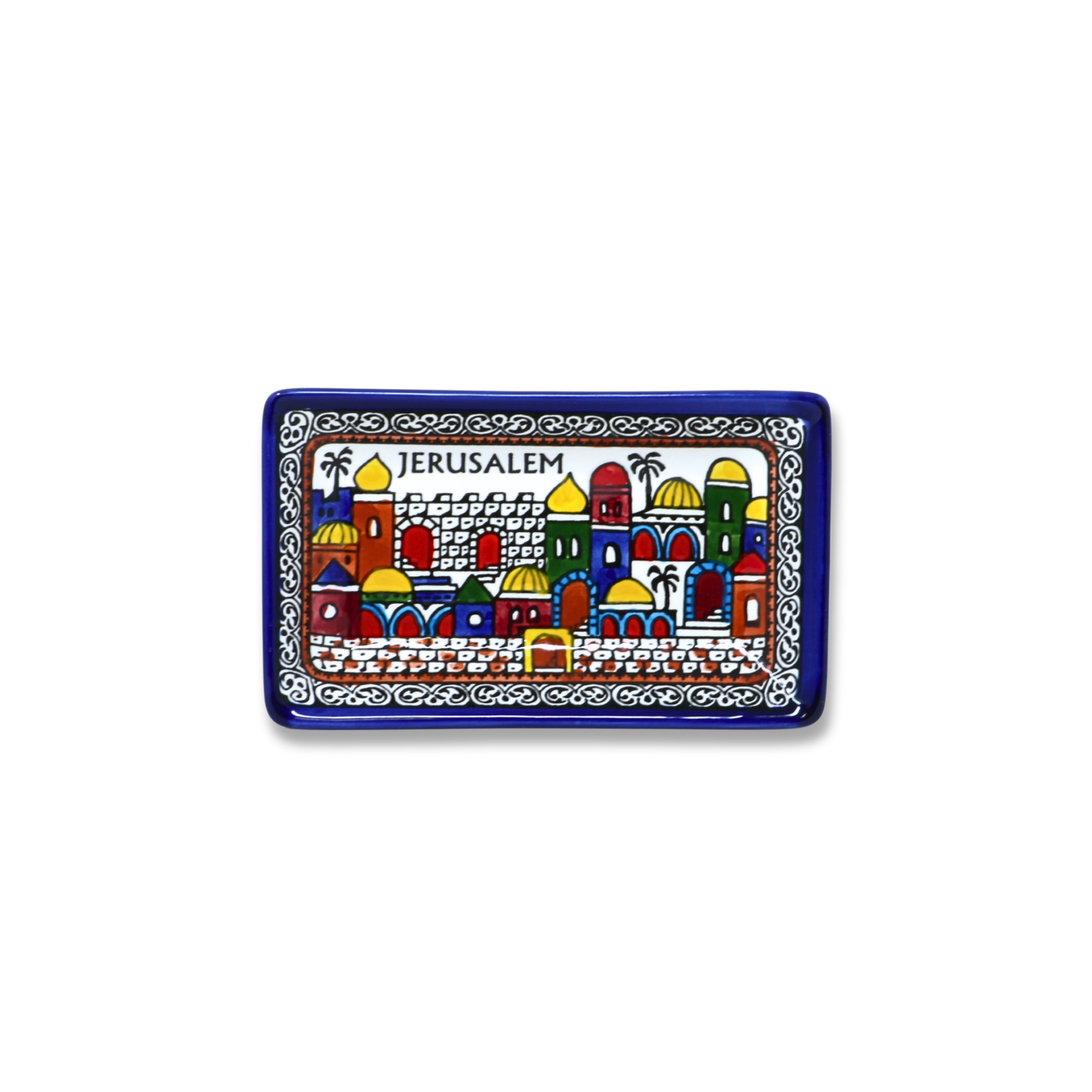 Handmade Ceramic Serving Plate, Rectangle, 17x10 cm
