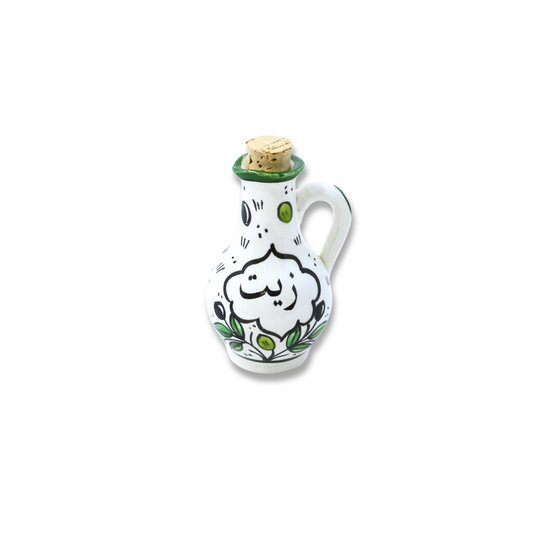 Handmade Ceramic Olive Oil Dispenser/Cruet, 6.5xH12 cm