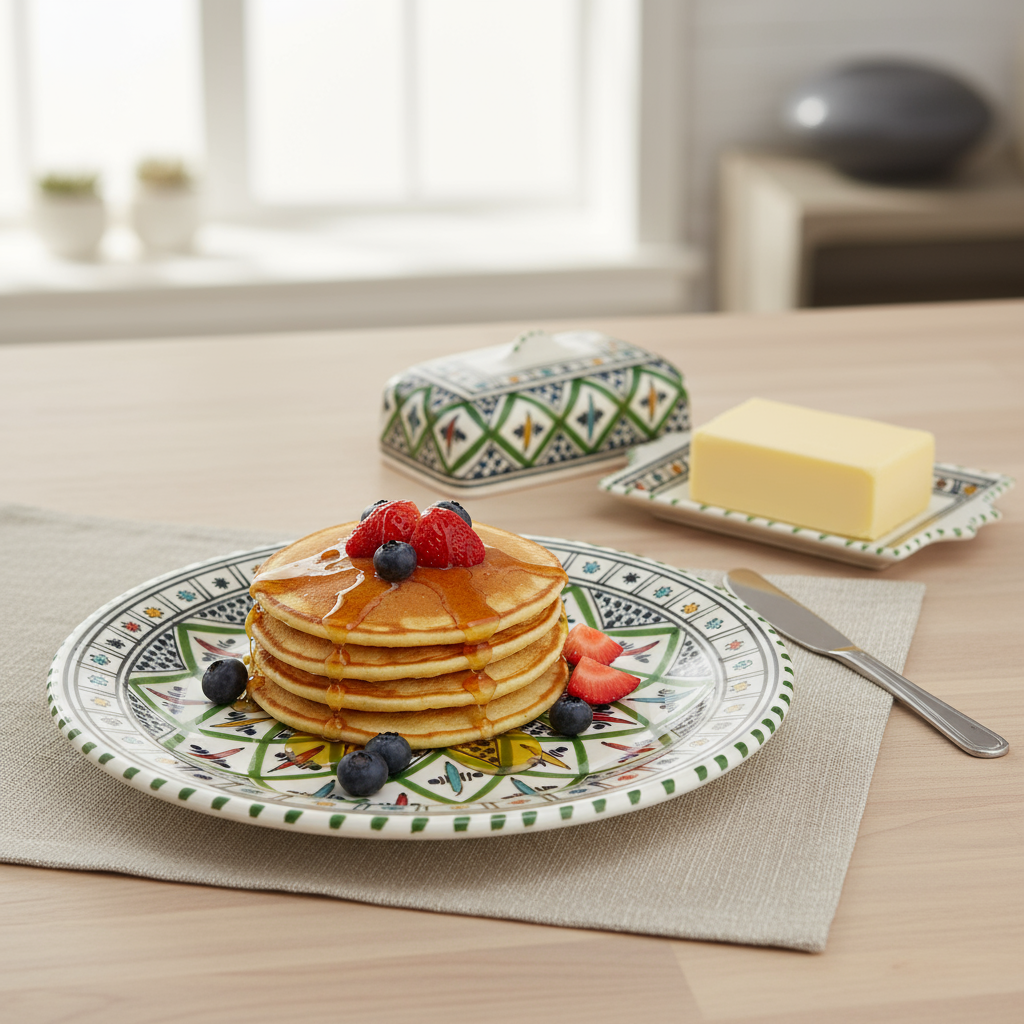 Handmade Ceramic Butter Dish, 19 cm