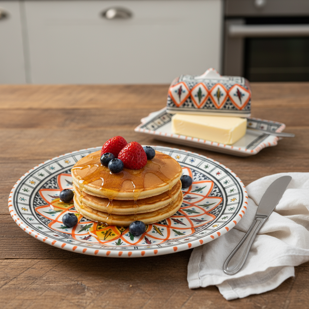 Handmade Ceramic Serving Plate, 28 cm