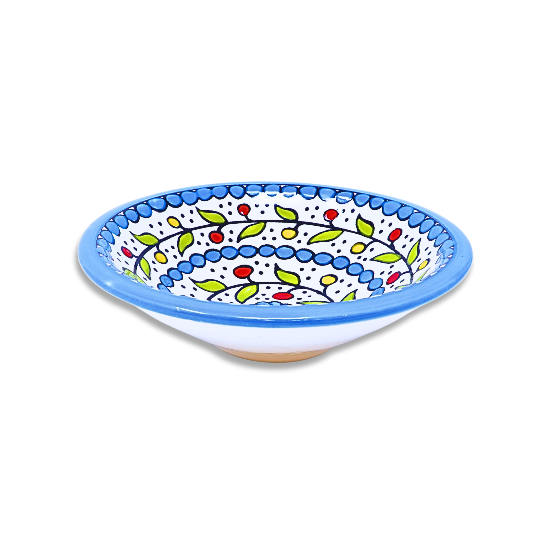 Palestinian Plate Handmade, Hand-Painted Ceramics, Palestinian Style – Aswaq