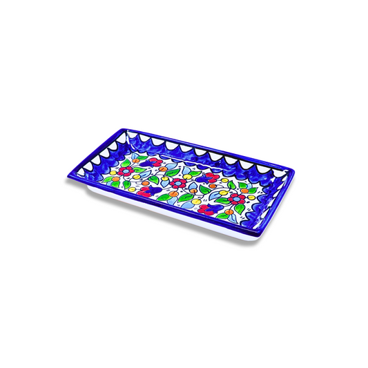 Handmade Ceramic Serving Plate, Rectangle, 21x11 cm