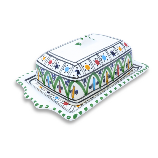 Handmade Ceramic Butter Dish, 19 cm