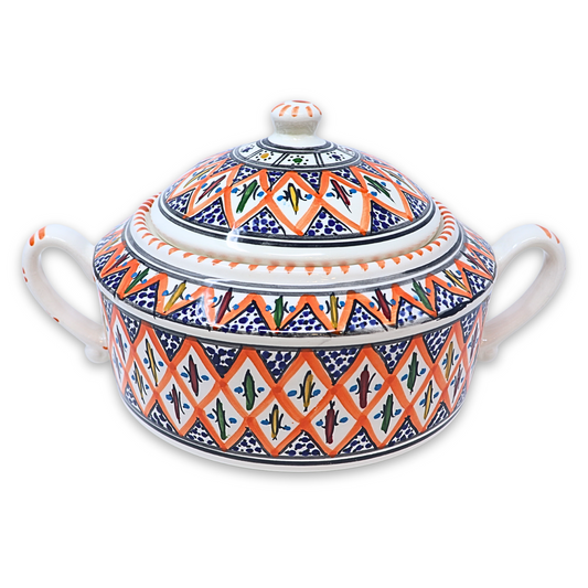 Handmade Ceramic Soup Tureen, 25cm