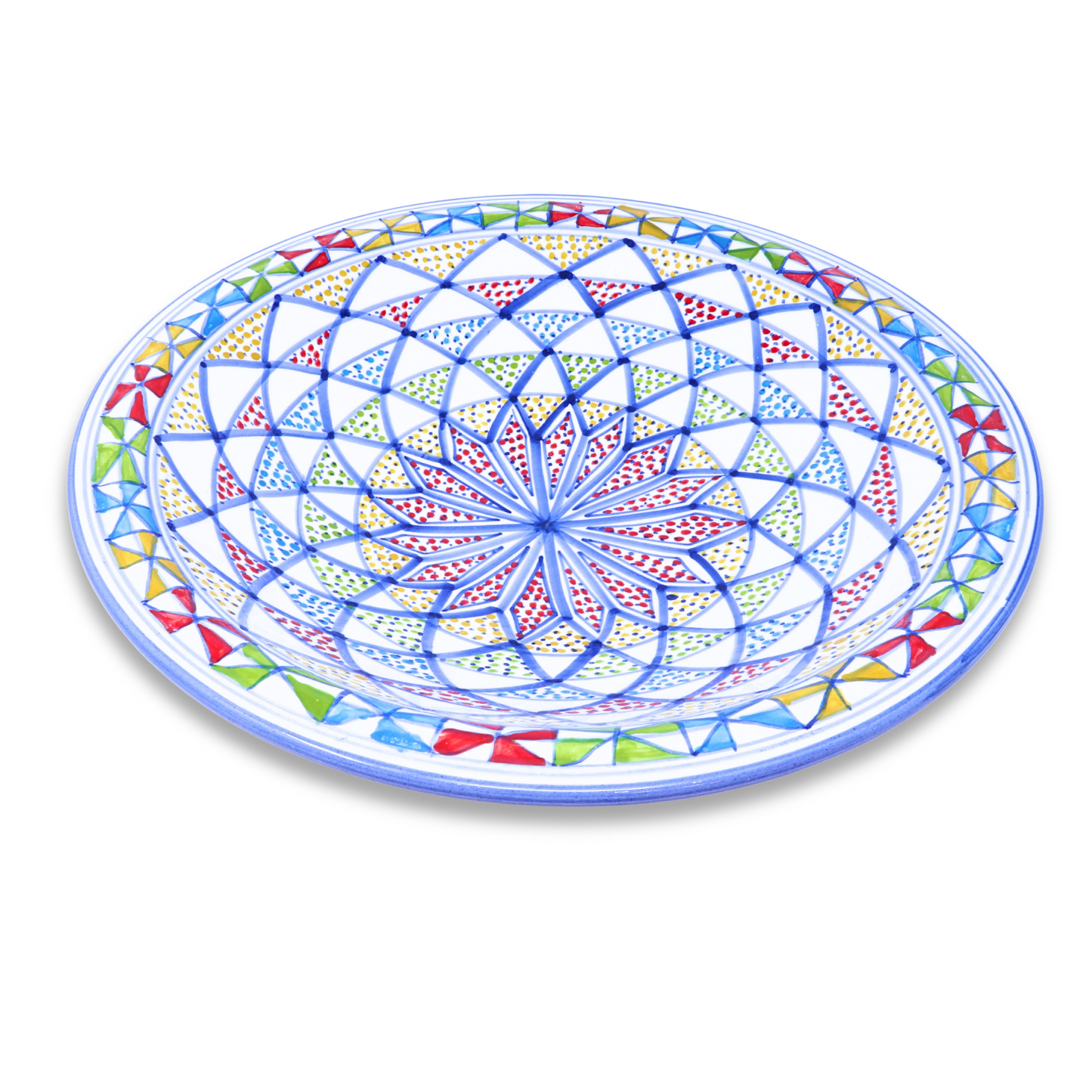 Handmade Ceramic Cone-shaped Platter, 42 cm