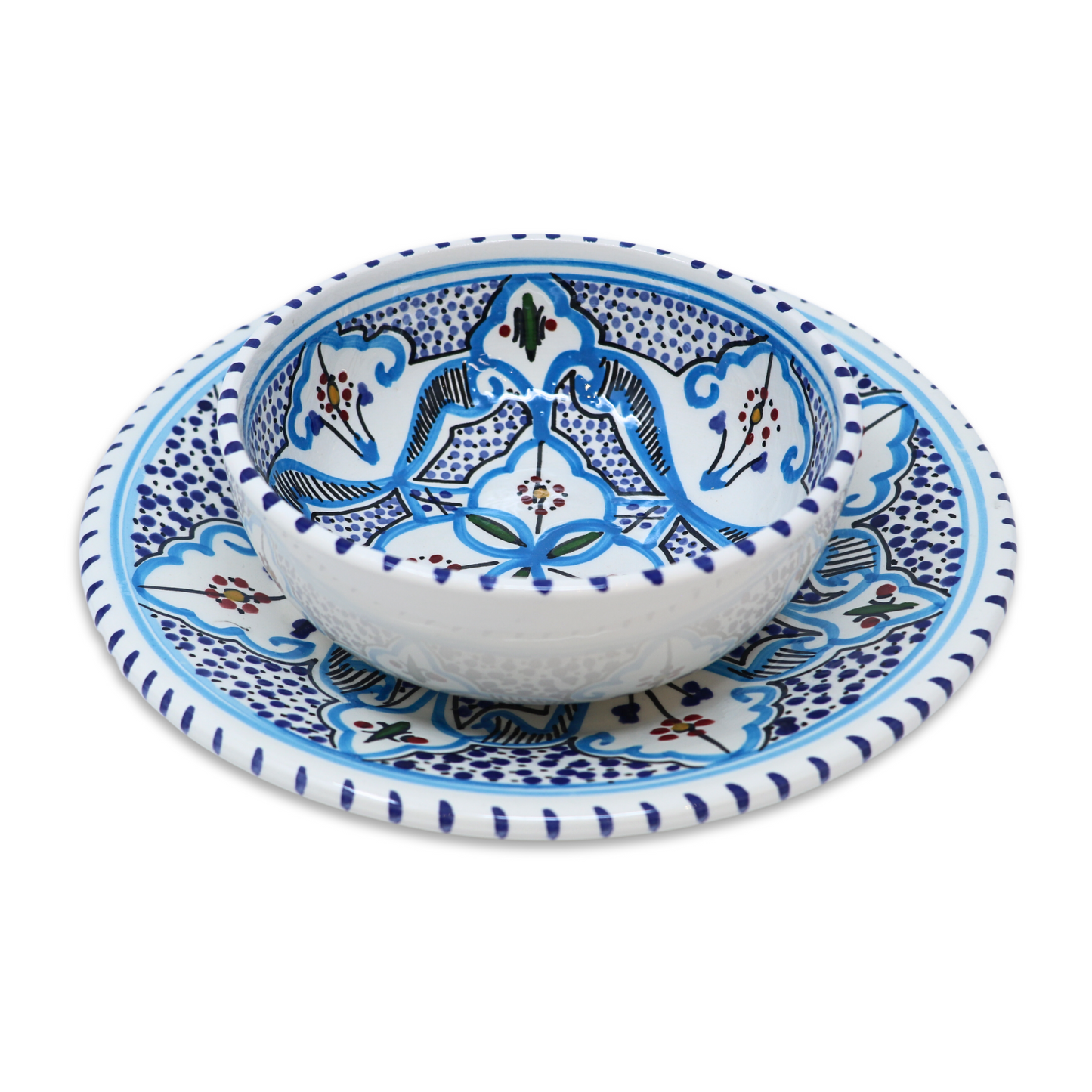 Handmade Ceramic Serving Plate, 24 cm